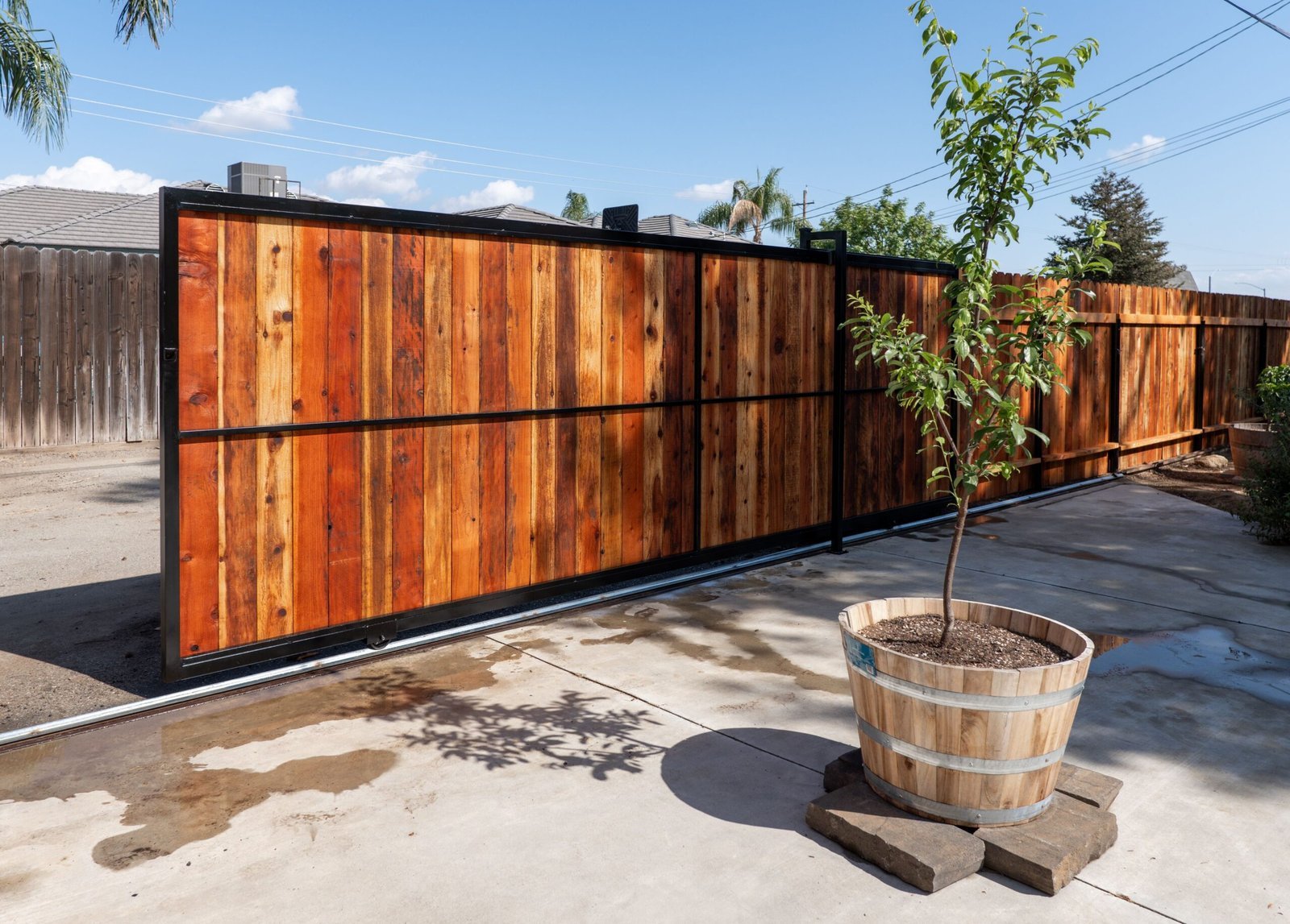 Fence Replacement example in Bakersfield