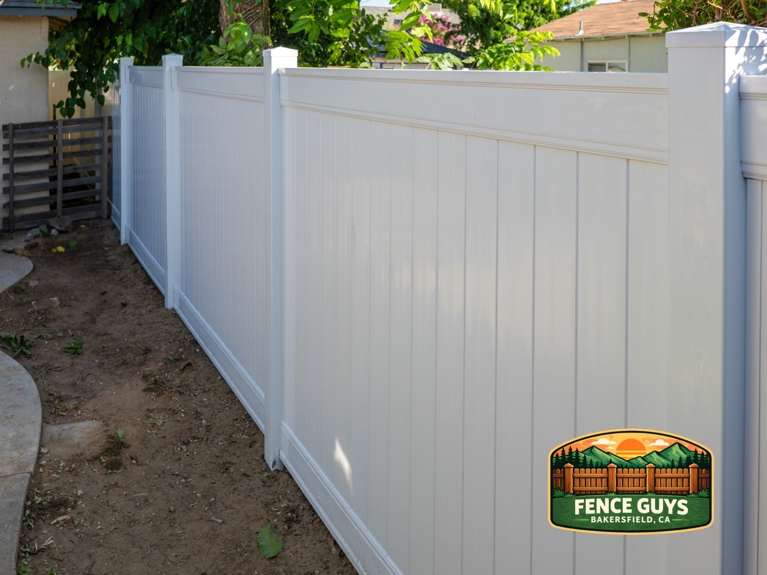 Vinyl Fence Installation completed work